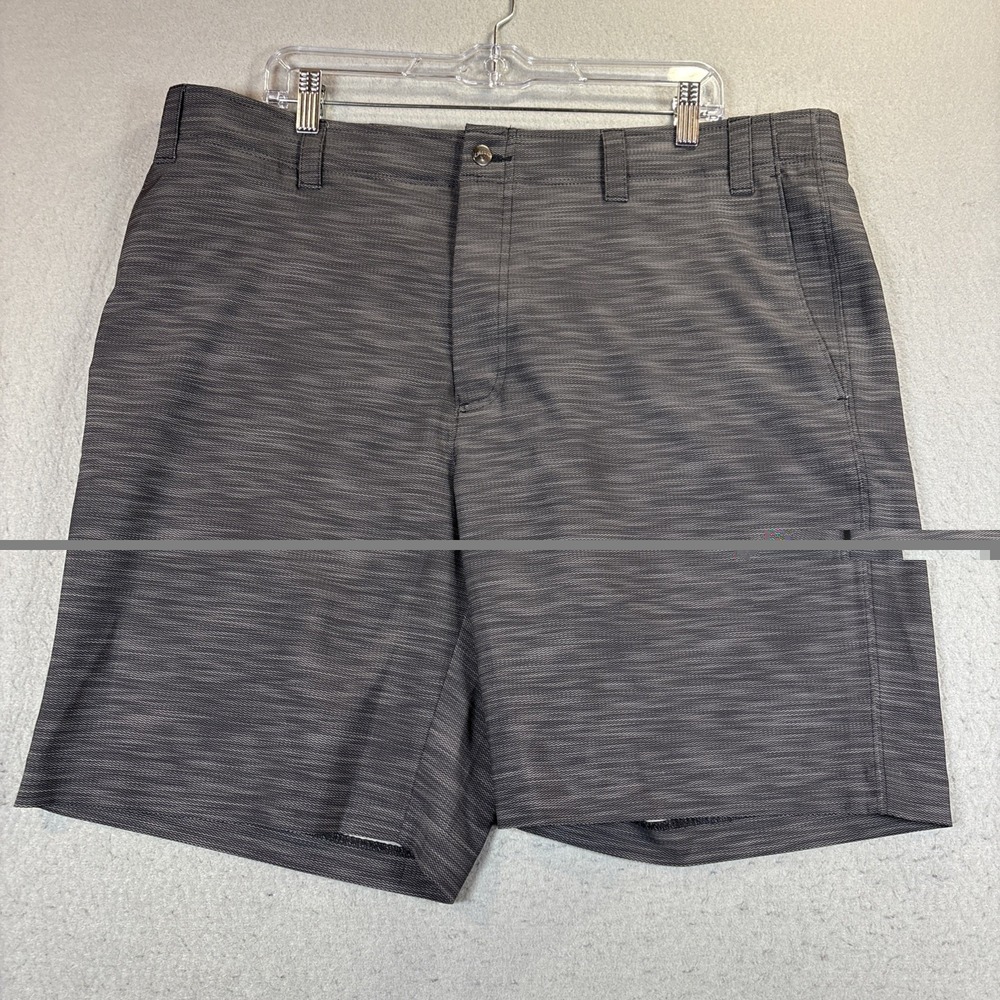 CALLAWAY GOLF Men's Heather Charcoal Gray Flat Front Casual Golf Shorts‎ Size 40